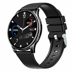 Cadre En Métal Montre Intelligente Mesure De La Température Fréquence Cardiaque Surveillance De La Pression Artérielle Bracelet Noir