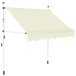 vidaXL Auvent manuel rétractable 150 cm Crème