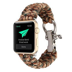 Avizar Bracelet Apple Watch 38 et 40 mm Cordon tressé en Nylon - Camouflage