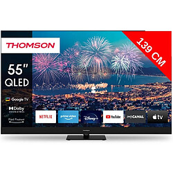 Thomson TV QLED 4K 139 cm 55QG6C14 QLED Plus Google TV avec barre de son