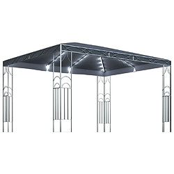 Maison Chic Tonnelle | Pergola avec guirlande lumineuse à LED 400x300 cm Anthracite -GKD96282