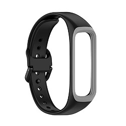 Bracelet en silicone Bicolore noir/gris pour votre Samsung Galaxy Fit 2/SM-R220