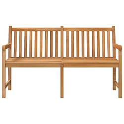 Helloshop26 Banc de jardin meuble de patio d'extérieur terrasse 150 x 60 x 90 cm bois de teck solide 02_0011252