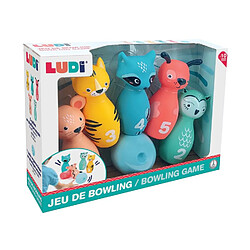 LUDI 5 Quilles souples animaux avec balle