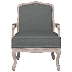 Avis Maison Chic Fauteuil relax,Chaise pour salon gris foncé 64x64x90 cm tissu -MN69138