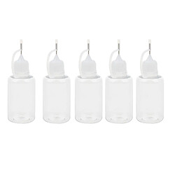 5x Flacon Compte-Gouttes Liquide Distributeur Bouteille Aiguille Pointe