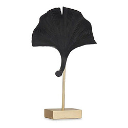 DKD Home Decor Figurine Décorative Fleur Noir polyrésine (8 x 37 x 24,5 cm)