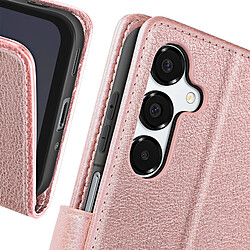 Avis Avizar Étui pour Samsung Galaxy A16 Clapet Portefeuille et Support Vidéo Rose Champagne