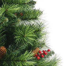 Acheter vidaXL Sapin de Noël artificiel avec pommes de pin et baies 150 cm