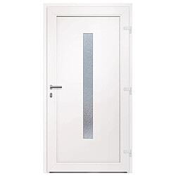 Avis vidaXL Porte d'entrée anthracite 108x208 cm PVC