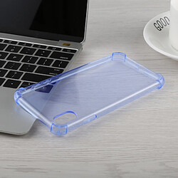 Acheter Wewoo Coque TPU Transparent Dropproof 0.75mm pour iPhone XR (Bleu)