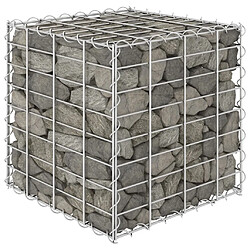 Maison Chic Jardinière,Lit surélevé - Bac à fleurs - pot de fleur cube à gabion Fil d'acier 40x40x40 cm -GKD11984