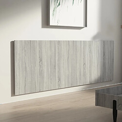 Avis vidaXL Tête de lit murale Sonoma gris 240x1,5x80 cm Bois d'ingénierie