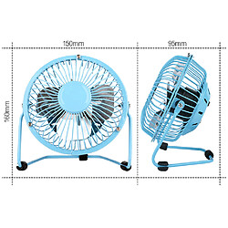 Avis Universal Ventilateur mini USB Ventilateur portable Refroidissement métallique 3 lames Ventilateur de bureau Silence Ventilateur de bureau pour ordinateurs portables GM