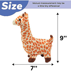 Girafe De Marche Interactive Électronique Peluche Jouet Jirafa Avec Des Sons Et Des Mouvements Animé Secouant La Queue Cadeau Pour Les Tout-Petits Anniversaire, Marron, 9' feng