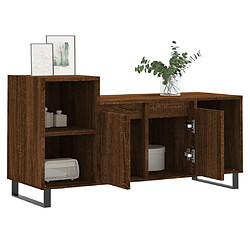 Acheter Maison Chic Meuble TV scandinave - Banc TV pour salon Chêne marron 100x35x55 cm Bois d'ingénierie -MN54536