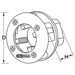 Acheter KS TOOLS 903.3304 Tête de filières 1''