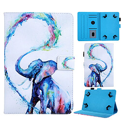 Etui en PU support universel pour animaux 8 pouces éléphant pour votre Huawei MediaPad T3 8.0/Apple iPad mini 5, etc