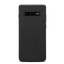 Wewoo Coque Pour Galaxy S10 Denior V7 Housse de protection en cuir de vachette de luxe de ultra-mince noir