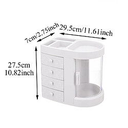 Universal Organisateur de bureau créatif Boîte de rangement transparente Organisateur de maquillage Tiroir de cosmétique Boîte de beauté Boîte de rangement acrylique