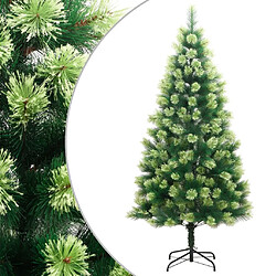 vidaXL Sapin de Noël artificiel à charnières avec support 180 cm