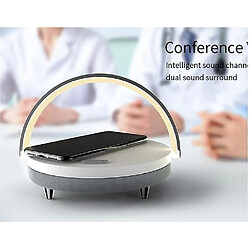 Universal Colonne de haut-parleur portable Bluetooth sans fil avec chargeur de téléphone sans fil LED LED Light Portable Enceinte Music Center