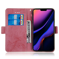 Acheter Wewoo Coque Pour iPhone 11 Pro Retro Etui à rabat en cuir avec fente carte et support Rose