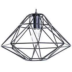 Beliani Lampe suspension GUAM Métal Noir