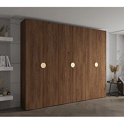 Abiks Meble Armoire Inova 4 À Portes Battantes 236,7/300/47 6 Portes (marron/d’oro)