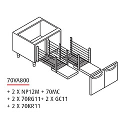 Acheter Soubassement Baie Libre - Prof. 630 mm - Gamme 700 - Baron