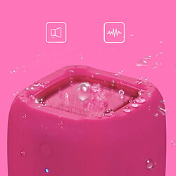 Universal Mini haut-parleur Bluetooth IP54 étanche Bluetooth 4.2 Booming Bass Dual Stéréo Portable Sport Haut-parleur Portable (Rose)