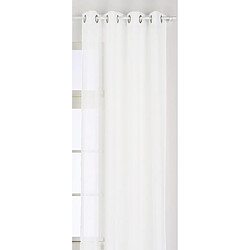 Linder 1013/10/375AB Voilage Voile Chic Blanc Oeillets 145 x 260 cm