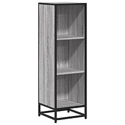 vidaXL Bibliothèque sonoma gris 33,5x33x107,5 cm bois d'ingénierie