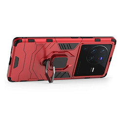 Avis Htdmobiles Coque pour Vivo X80 Pro 5G - housse etui rigide anti choc + verre trempe - ROUGE