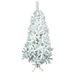 BigBuy Home Sapin de Noël Blanc PVC Métal Polyéthylène 110 x 110 x 210 cm