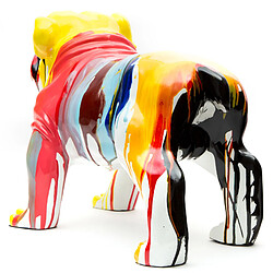 Acheter Figurine Décorative Chien Bulldog Kuatéh en Polyrésine 61x32x38 cm Multicolore