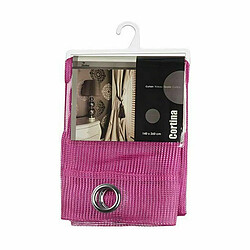 Gift Decor Rideau 140 x 260 cm Grille Fuchsia (6 Unités)