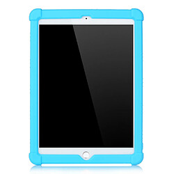 Coque en silicone Souple avec béquille bleu clair pour votre Apple iPad Air (2020)/iPad Air 2/iPad 9.7 pouces (2017)/iPad 9.7 pouces (2018)