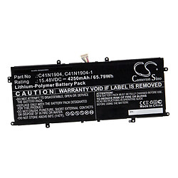 vhbw Batterie remplacement pour Asus C41N1904-1 pour ordinateur portable Notebook (4250mAh, 15.48V, Li-polymère)