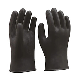 gants de latex en caoutchouc industriel de longue durée de travail gants de jardinage de sécurité noir 36cm