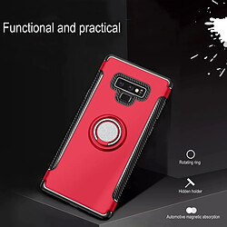 Acheter Wewoo Coque Étui de protection magnétique pour Galaxy Note 9, avec porte-bague de rotation à 360 degrés argent