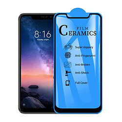 Wewoo Film de verre trempé céramique à couverture complète 2.5D pour colle pleine Xiaomi Redmi Note6 Pro