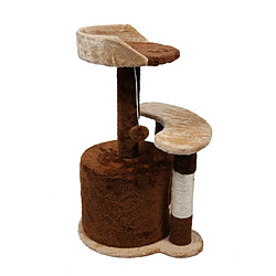 Acheter Helloshop26 Arbre à chat hauteur 65 cm avec corde en sisal griffoir jeux marron/ beige 16_0000011