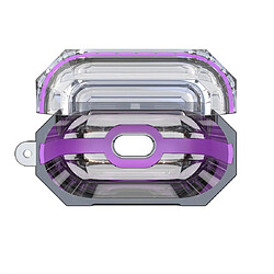 Wewoo Coque Casque de recharge pour écouteurs sans fil TPU transparent Apple AirPods 1/2 violet clair pas cher