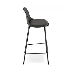 Avis Kokoon Design Tabouret de bar design ESCAL MINI BLACK 41,5x42x86,5 cm