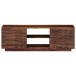 Helloshop26 Meuble télé buffet tv télévision design pratique 120 cm bois de sesham solide 2502060