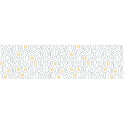 Alter Tapis de cuisine, 100% Made in Italy, Tapis antitache avec impression numérique, Tapis antidérapant et lavable, Modèle Cristobal, 100x52 cm