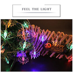 Acheter Wewoo 2.5m Chauve-Souris Design Coloré Coloré Série Halloween Cordon lumineux LED, 20 LEDs 3 x Piles AA Boîte Opéré Fête Props Fée Décoration Nuit Lampe