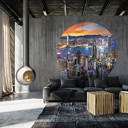 Avis WallArt Papier peint cercle Skyline by Night 190 cm