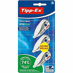 Tipp-Ex Pure Mini Tape Ruban Correcteur Blister de 3